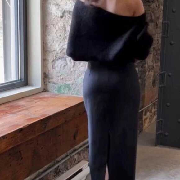 ZARA SS24 WOOL PENCIL Midi SKIRT Slit ZW COLLECTION SIZE S  2134/425/801 - Picture 6 of 10